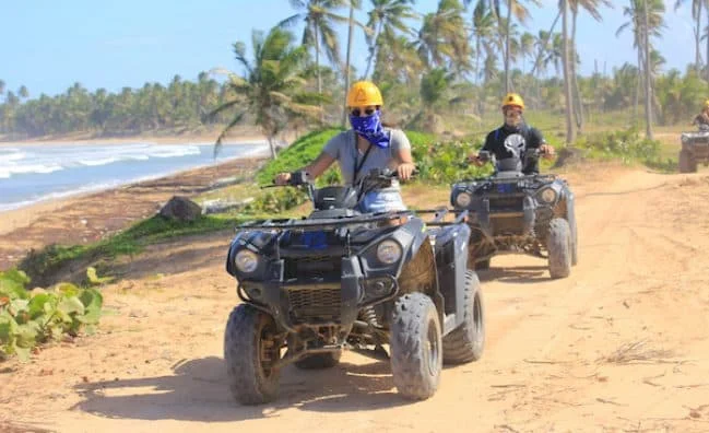 ATV tour through beaches and rivers in Miches