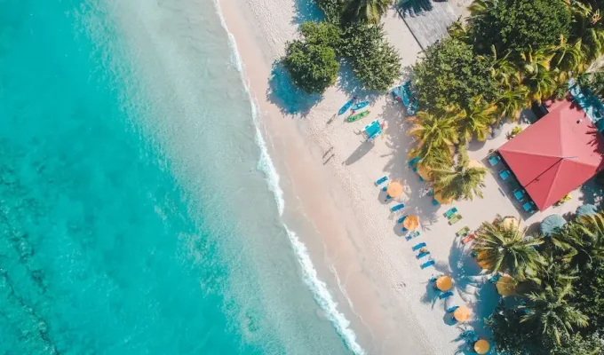 An aerial picture of Miches